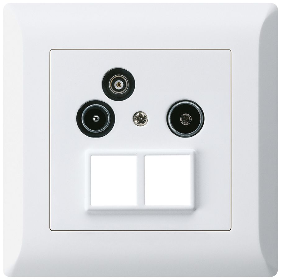 UP-Antennendose R/TV-Daten kallysto.line HMS 2GHz 4dB weiss