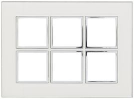 Intestazione INC Legrand Arteor 2×3, orizzontale, mirror white