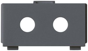 Modulo multimedia M3 FO vuoto per 2 ST kallysto antracite