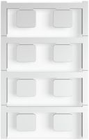 Marcatore per apparecchi Weidmüller MultiCard CC autoadesiva 15×17mm PA66 grigio