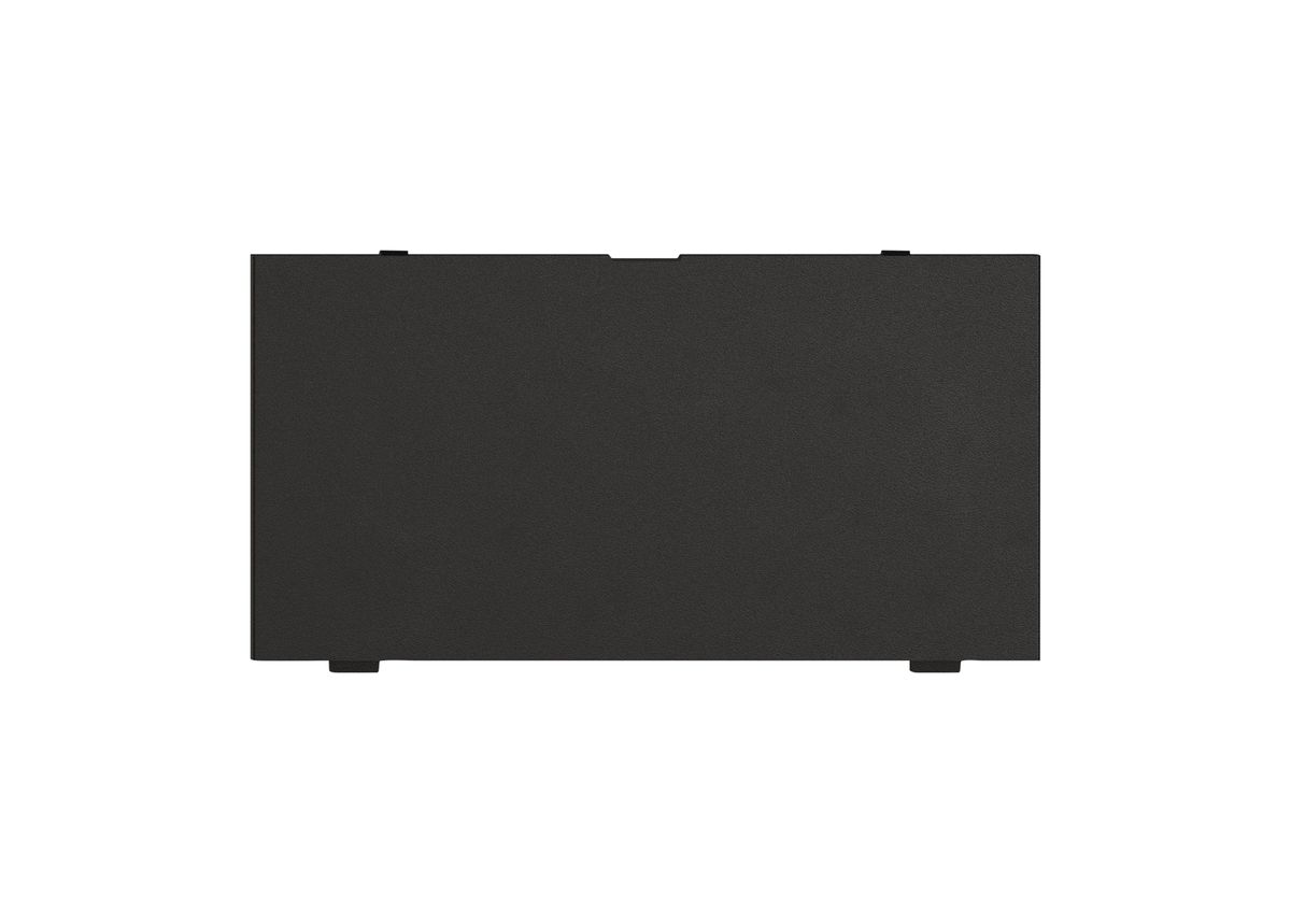 Bezeichnungsschild EDIZIO.liv 59,5×30,4 mm mit Plexiglasscheibe schwarz