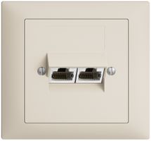 EB-Dose 2×RJ45/s 4P getr. EDIZIOdue crema ITplus