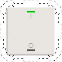 EB-Taster KNX RGBW MDT BE-TAL60T111.B1 1T/2B Temp.weiss matt "I/O"