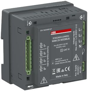 EB-Netzanalysemessgerät ABB M4M 2X ETHERNET PQ2, ModbusTCP/IP, BT, 2DO