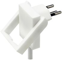 Flachwinkelstecker STEKO T12 90° Skate weiss