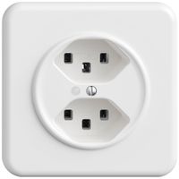 Prise ENC STANDARDdue SNAPFIX® 2×T23 avec LED bc