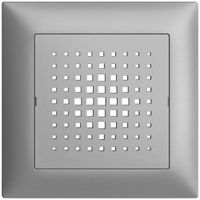 UP-Frontset EDIZIOdue silver 88×88mm zu Gong 3070