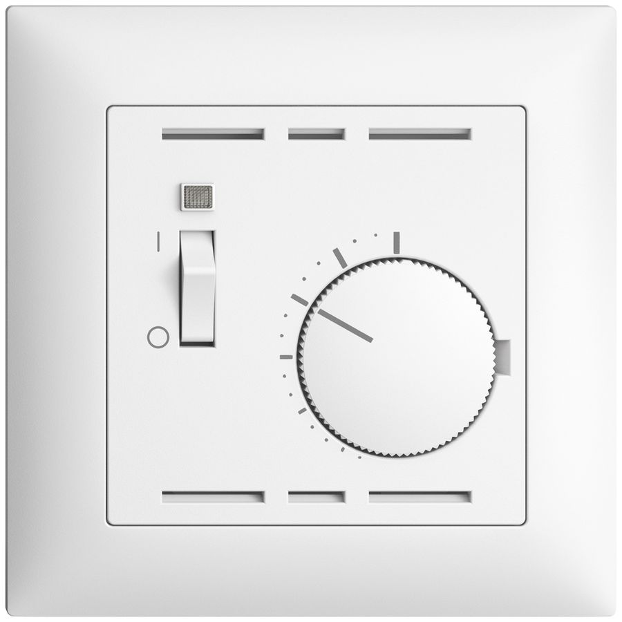UP-Raumthermostat EDIZIOdue weiss mit Schalter