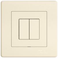 UP-Bedienaufsatz zu Druckschalter EDIZIO.liv Wiser SNAPFIX® 2K WLAN 2T cr