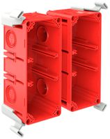NUP-Einlasskasten CRALLO-LEU 178×178×73mm 2×2 Halogenfrei rot