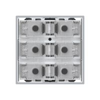 Taster KNX KAL f.6×Tasten 6×Betätigungspunkte LED grau