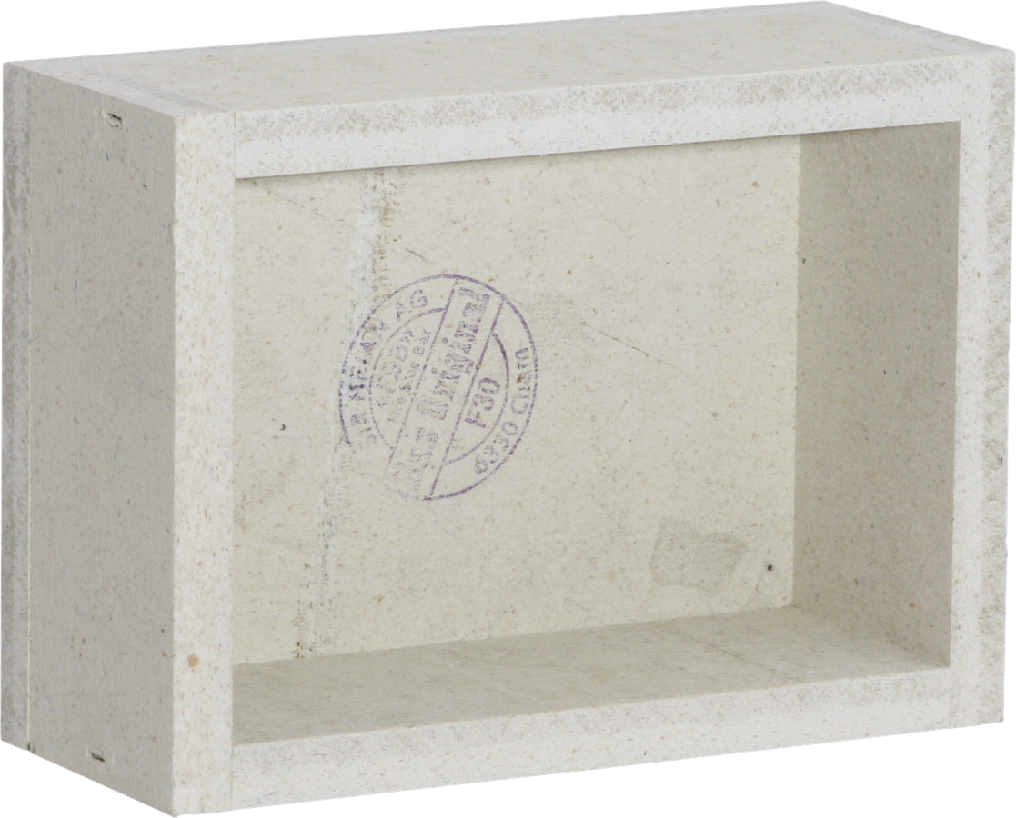 EB-Gehäuse Fire-Stop-Box, Gipsfaserplatte, 220×160×90 mm, grau