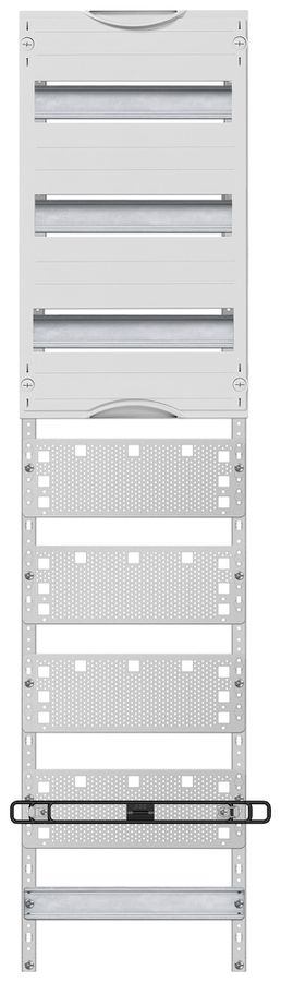 Panello Media ABB, con 3 file DIN, altezza 3, 7 file per distributore vuoto
