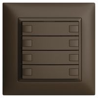 Poussoir KNX RGB ENC EDUE FMI, 250mW, s.LED, 4×poussoir, comm.2×touches, cof