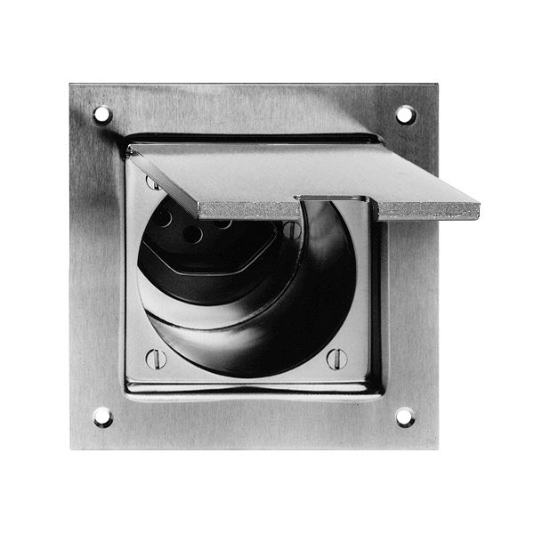 EB-Steckdose PMKV T13 Gr.II schwarz Messing vernickelt