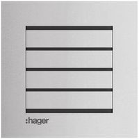 Audio-Modul Hager elcom.modesta 2-Draht für Türsprechanlage, Edelstahl