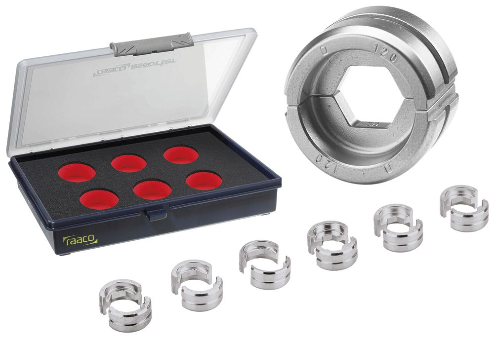 Presseinsatz-Set CIMCO ALU 1×50/70/95…120/150/185/240mm² DIN 46329