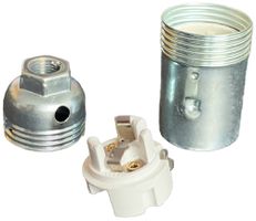 Fassung Elektrogros Schraubfassung E14 weiss verzinkt