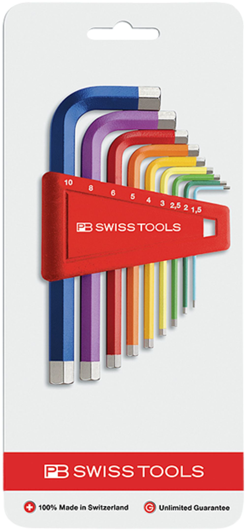Stiftschlüssel-Satz PB 210 H-10 RB CN 1.5, 2, 2.5, 3, 4, 5, 6, 8, 10