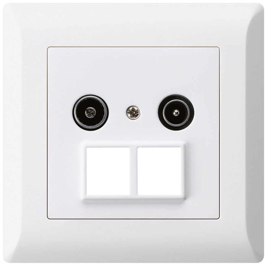 UP-Antennendose R/TV HMS kallysto.line 14dB weiss