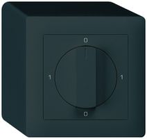 AP-Drehschalter kallysto 2/1L schwarz 0-A-0-H mit Drehgriff