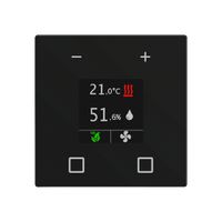 UP-Raumtemperaturregler KNX MDT CN-RTR60S16.01 Display 4×DI schwarz matt