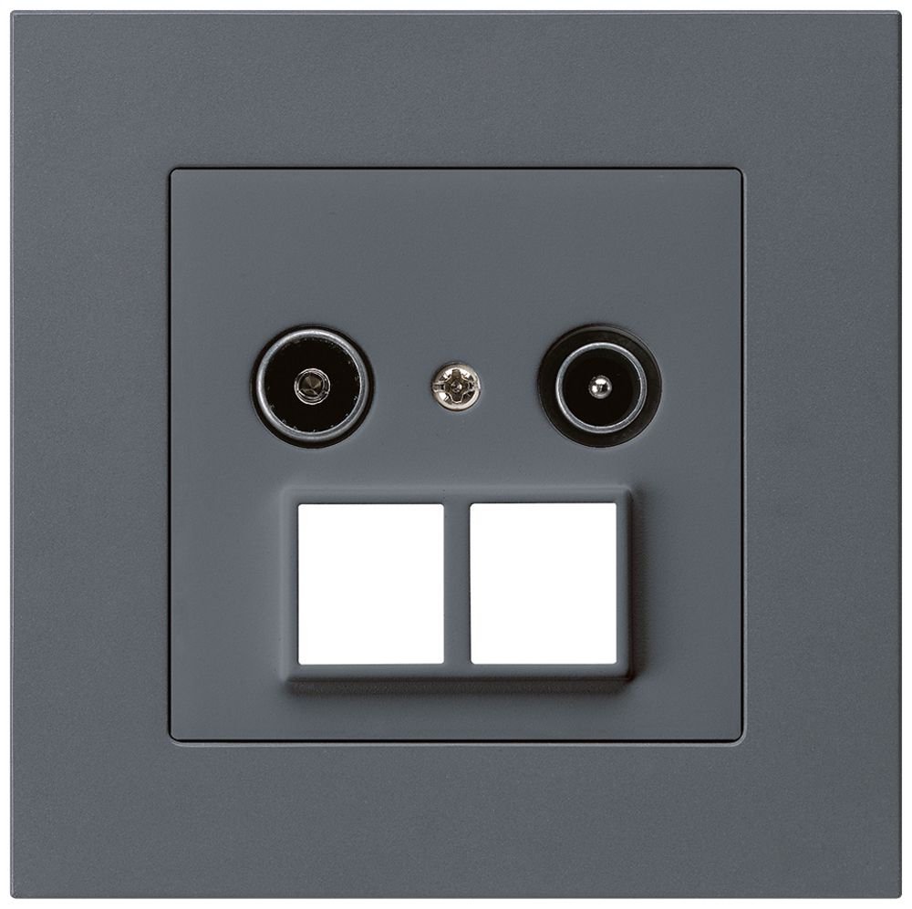 UP-Antennendose R/TV HMS kallysto.pro 23dB anthrazit