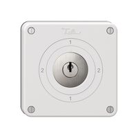 Interrupteur rotatif NEVO, 3/1L, avec serrure&2 clés, KS, 2-1-2-1, blanc