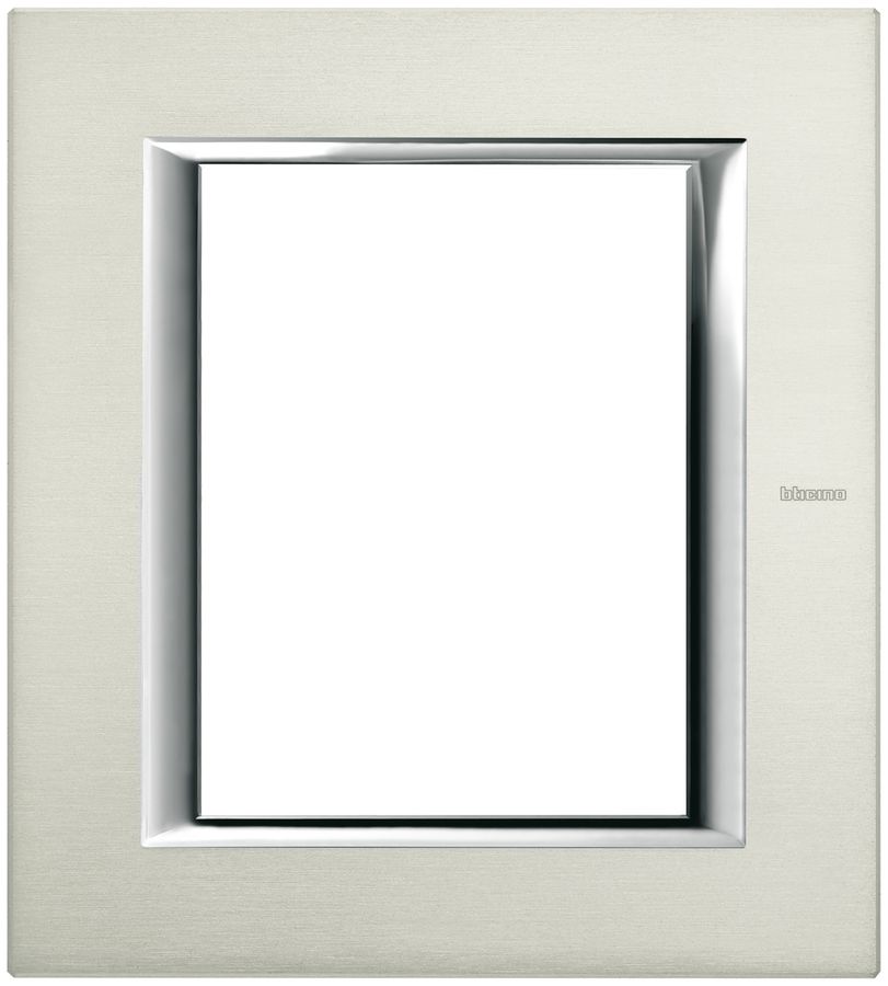 Abdeckrahmen Al gebürstet Axolute 141.5×127mm