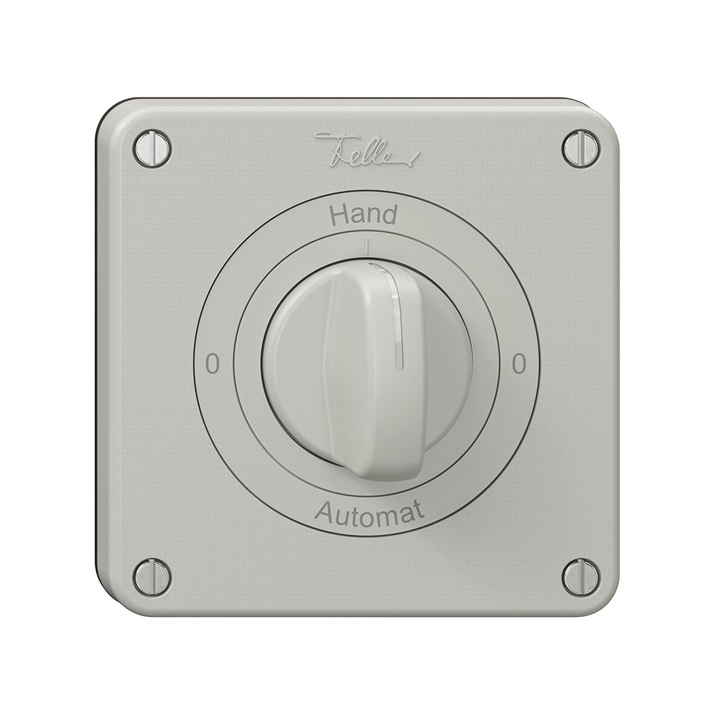 Interrupteur rotatif NEVO N.CO 2/1 L, manette, KS, 0-Hand-0-Automat, gris clair