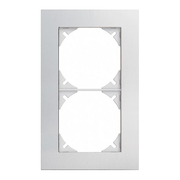 Cadre de rec.EDIZIOdue prestige 2×1 aluminium