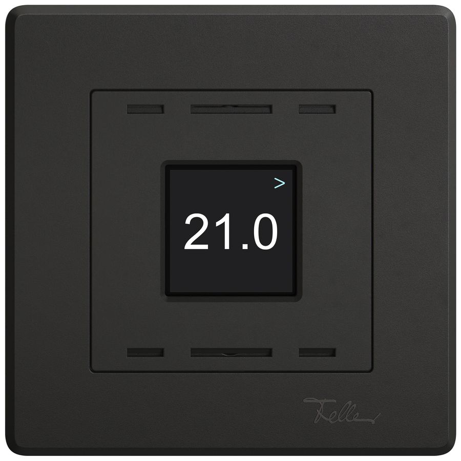 Commande pour capteur de température ambiante ENC EDIZIO.liv Wiser SNAPFIX® noir