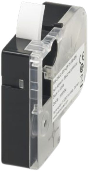 Gewebeetikett PX MM-EMLC (EX14)R C1 WH/BK endlos×12mm ws/sz