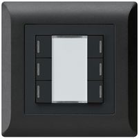 UP-Taster kallysto.line KNX 6×RGB LED s/e-link schwarz