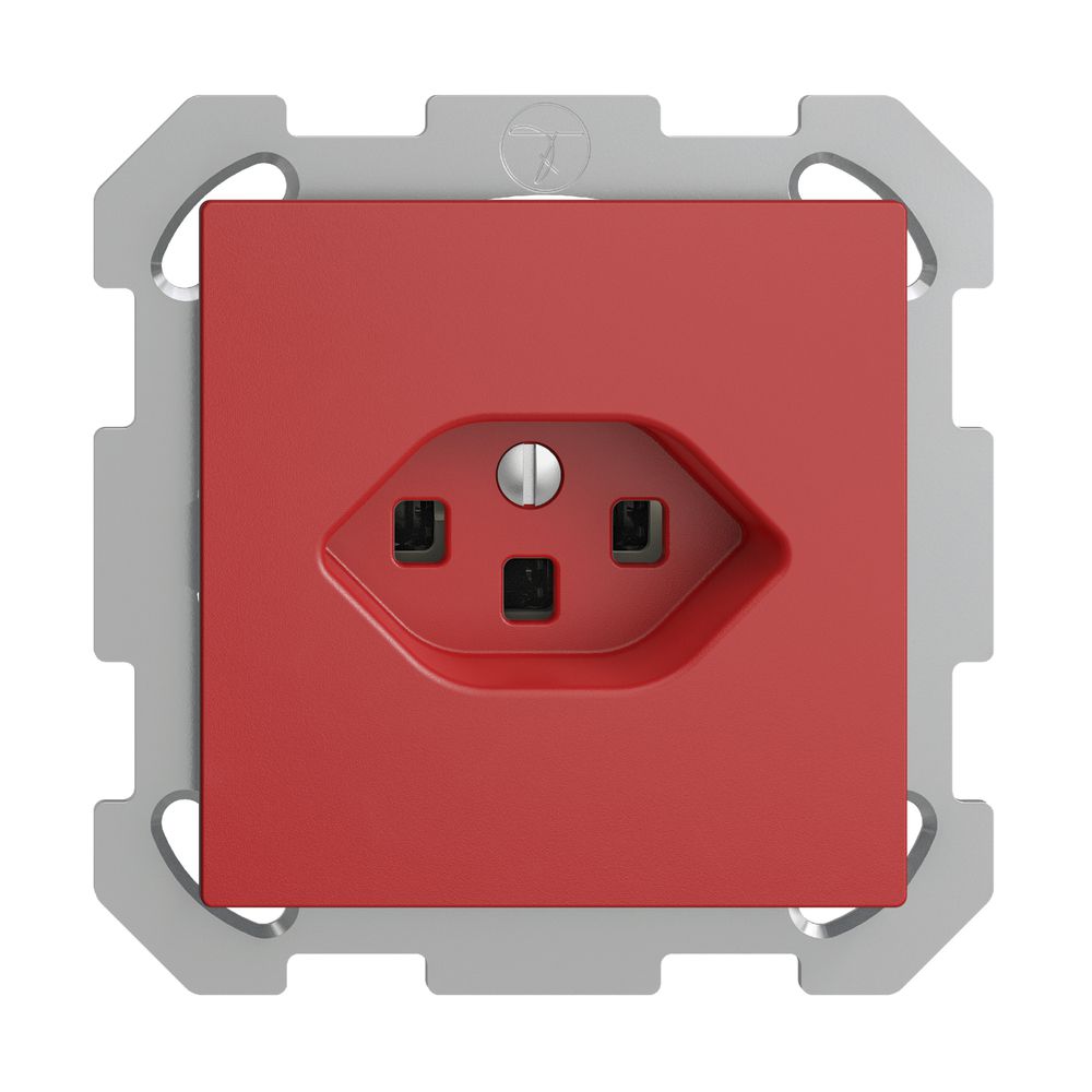 UP-Steckdose EDIZIOdue T23 16A berry, mit Steckklemmen