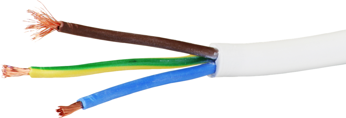 Kabel Td 3×2.5mm² LNPE weiss Eca