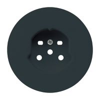 Frontset HA robusto für Steckdose Typ 15 mit Steckklemmen schwarz