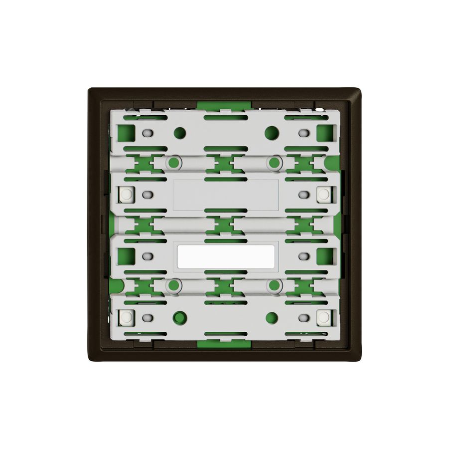 Piastra frontale EDIZIO.liv UNI SNAPFIX® 60×60mm umbra