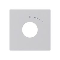 Kit frontale per contatto rotativo a chiave 60×60mm kallysto 0<-1 grigio chiaro