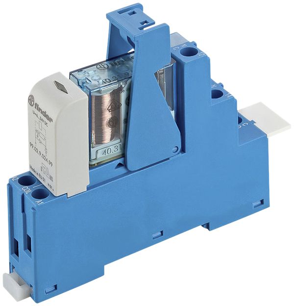 REG-Koppelrelais Finder 48, 2W 8A/12VDC AgNi+Au Schraubanschlüsse