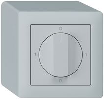 AP-Drehschalter kallysto 1/1L hellgrau mit Drehgriff