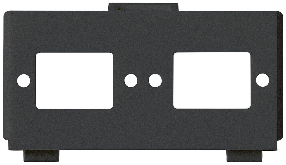 Modulo multimedia M3 FO vuoto per 2×SC2×LC nero
