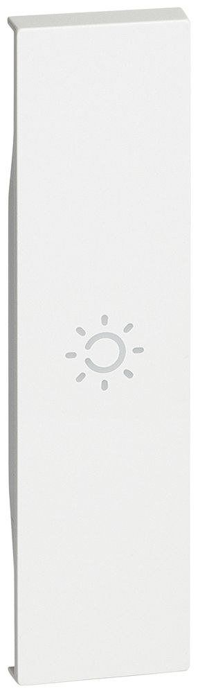 Cache de touche Living Now 1 module illuminable avec symbole lumière blanc