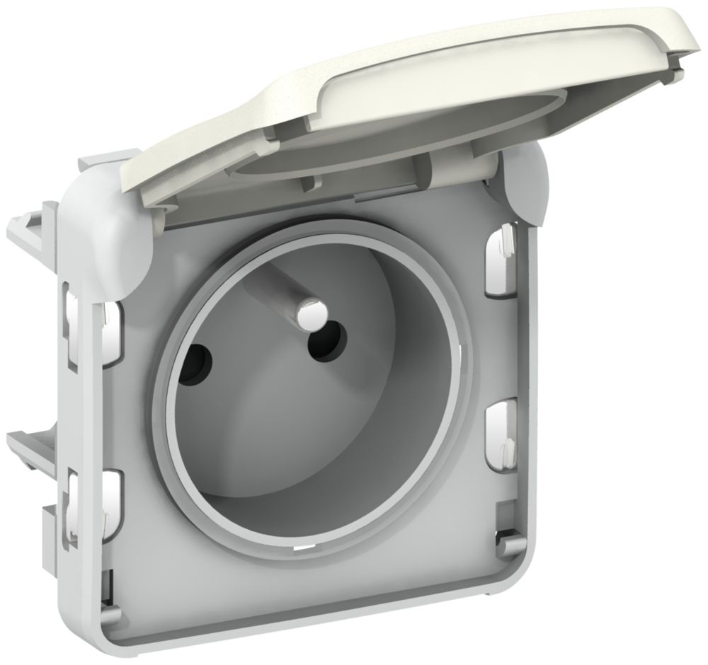 Prise PLEXO FR blanc