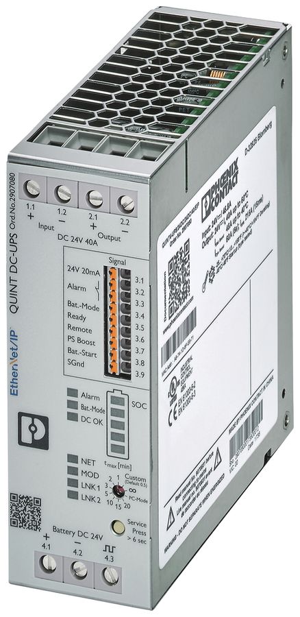 USV-Anlage PX QUINT4-UPS/24DC/24DC/40/EIP Modbus IN:24VDC OUT:24VDC/40A