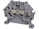 Durchgangs-Reihenklemme Woertz 0.5…4mm² 32A 800V Steckklemmansch.2×1 TH35 braun