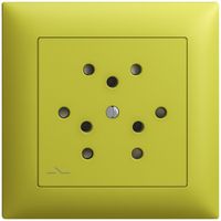 Frontset EDIZIOdue lemon 88×88mm 3×T12/1 mit Shutter