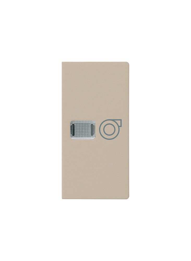 Bouton kallysto avec symbole ventilation beige