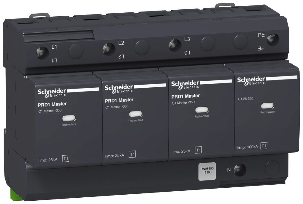 Blitzstromableiter Schneider Electric Acti9 PRD1 Master 3P+N Typ 1
