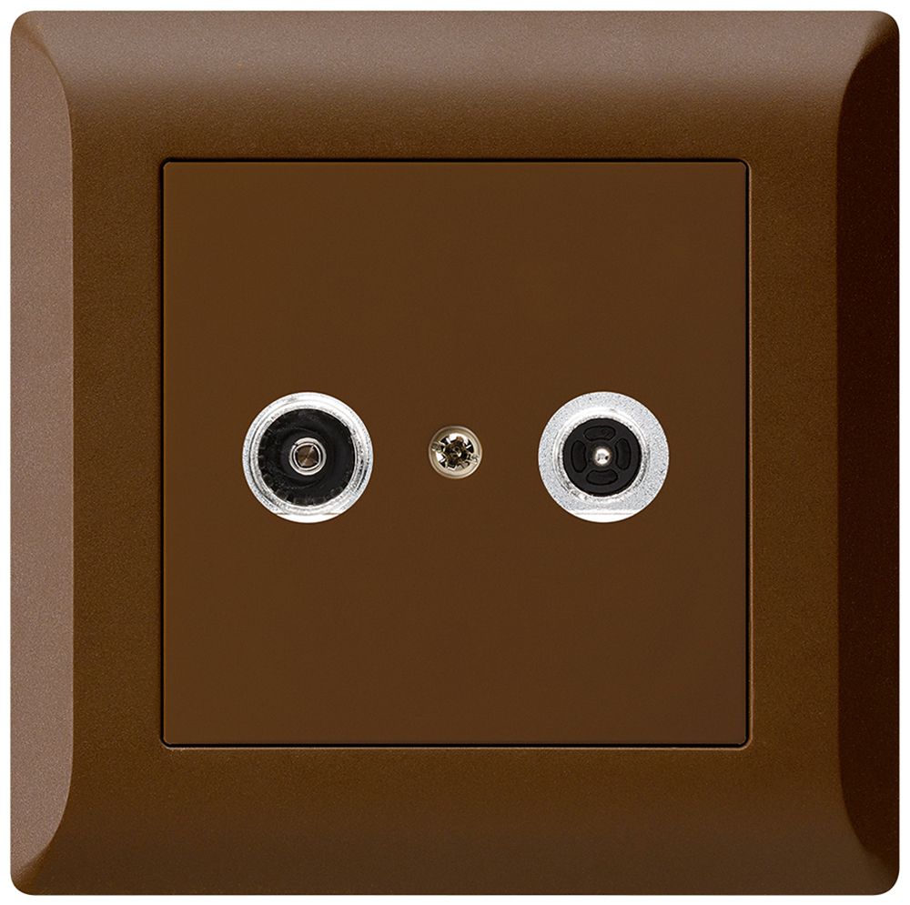 Prise antenne ENC kallysto.line R/TV 11dB 2GHz brun